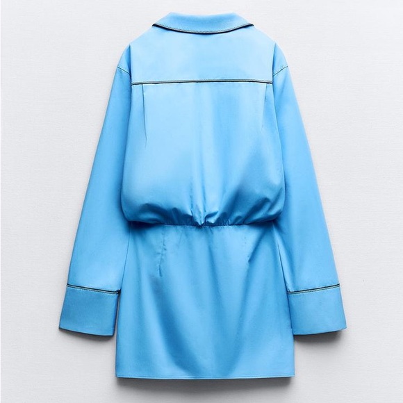 Size Medium | Zara | NWT Long Sleeve Trench Dress - Picture 7 of 14